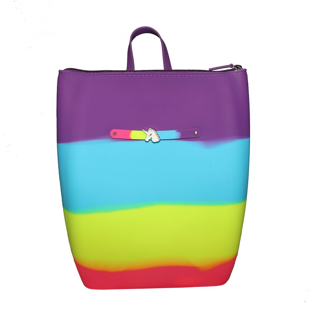 008b Силиконовый рюкзак на молнии Gummy Bags. Цвет: Spark