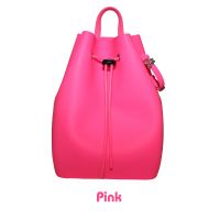 011b Силиконовый рюкзак на веревках Gummy Bags. Цвет: Pink - вид 1 миниатюра