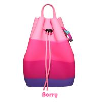 014b Силиконовый рюкзак на веревках Gummy Bags. Цвет: Berry