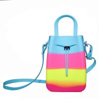 069b Мини силиконовый рюкзачок-сумочка Gummy Bags на верёвках. Цвет: Unicorn - вид 1 миниатюра
