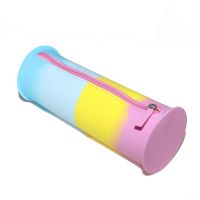 071b Cиликоновый пенал - цилиндр Gummy Bags. Цвет: Sweety Flower