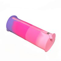 072b Cиликоновый пенал - цилиндр Gummy Bags. Цвет: Berry