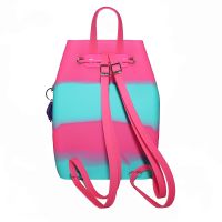 059b Силиконовый рюкзак на веревках Gummy bags, светящийся в темноте. Цвет: Pink Grass - вид 1 миниатюра